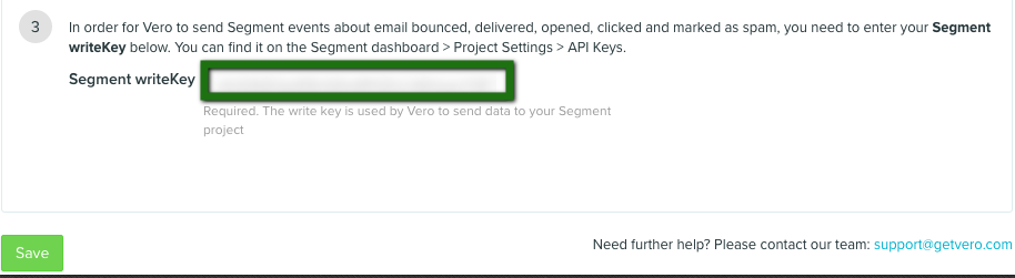 Send email events from Vero